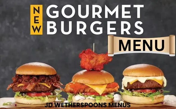Wetherspoon Gourmet Burgers Menu
