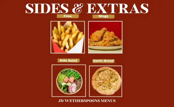 Wetherspoon Sides and Extras Menu