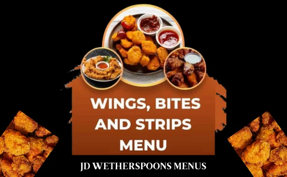 Wetherspoon Wings Bites and Strips Menu